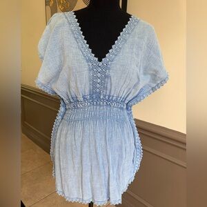 Velvet Heart Light Blue Mini Dress